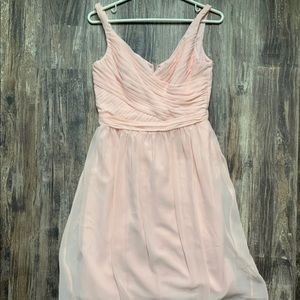 David’s Bridal Bridesmaid Dress, Pink